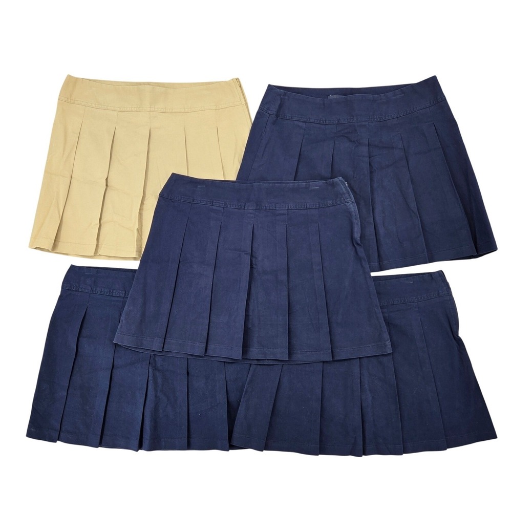 The Children's Place NEW 18‎ Plus Pleated School Uniform Preppy Skort Lot of 5